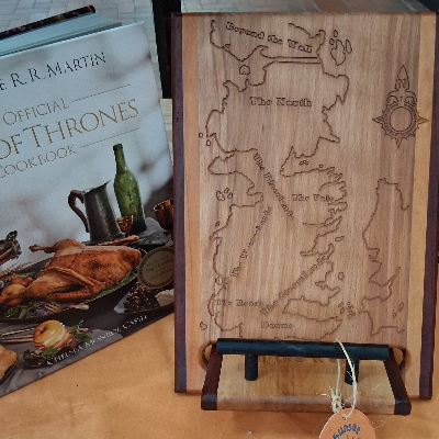 🌿 Handcrafted Hardwood Cookbook Holders