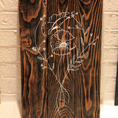 Poppy Bouquet 11"X19"