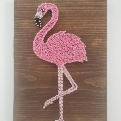 Flamingo String Art