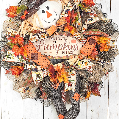 Fall Scarecrow Wreath