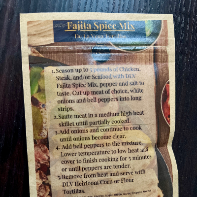 Fajita Spice Mix