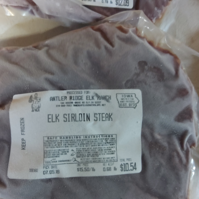 Elk Sirloin Steak