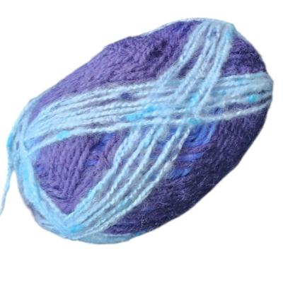 Handmade Crochet Hat Blue + Purple