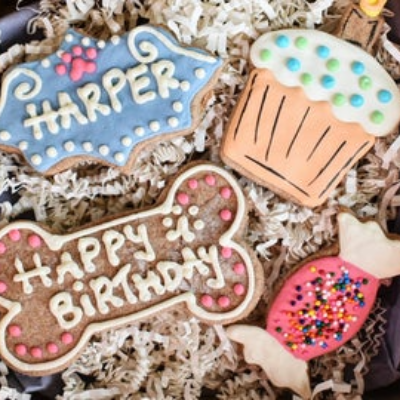 Birthday Dog Cookies