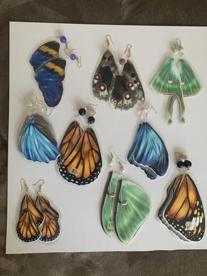 Assorted Butterfly Wing Earings