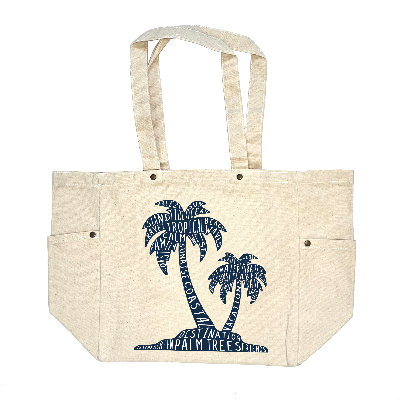 Palm Trees Canvas Tote Bag