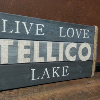 Lake Sign Rustic Decor