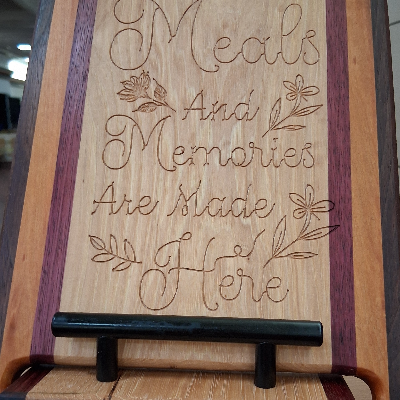 🌿 Handcrafted Hardwood Cookbook Holders