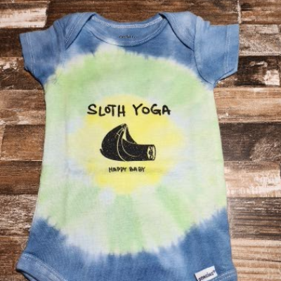 Sloth Yoga Blue And Green