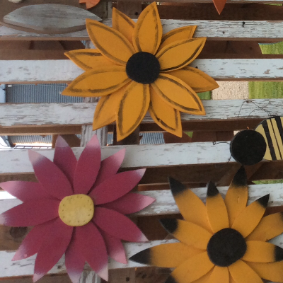 Barn Board Flowers