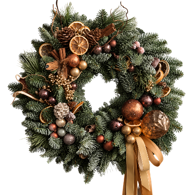 Holiday Market Collection I Winter Wreath No. 4 - Spiced Noël Luxury Winter Wreath