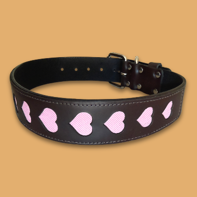 Heart Leather Collar