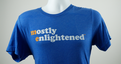 Mostly Enlightened Logo Shirt - Blue