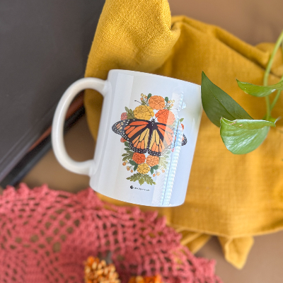 Monarch Butterfly Mug