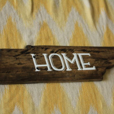 Home State Sign 21"X5"