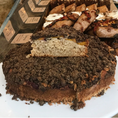 Sourdough Coffee Cake With Buckwheat Strusel And Seasonally Rotating Fruit