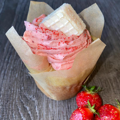 Summer Strawberry Cupcake