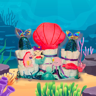 Under The Sea Diaper Cake