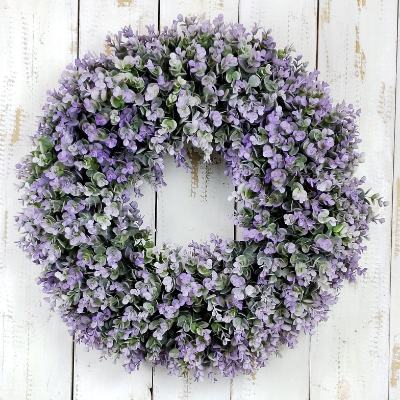 Lavendar Boxwood Wreath