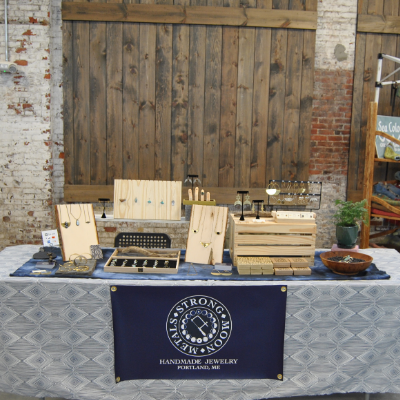 Brass Teardrop Hoops