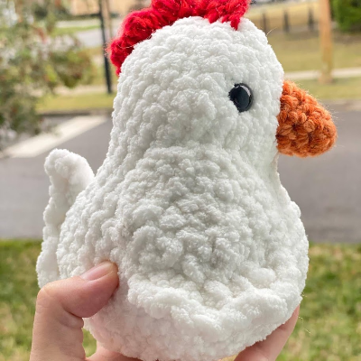 Large Crochet Chicken