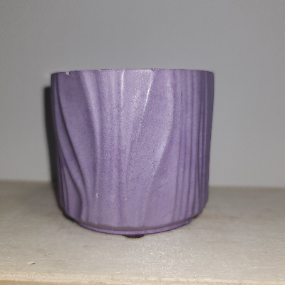 4 Oz 100% Soy Cement Candle Purple