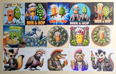 Original Beer Art Magnets