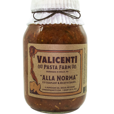 Sauce "Alla Norma" -Tomato, Eggplant, Cheese Pasta Sauce