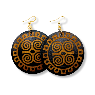Strength And Humility - Engraved Earrings