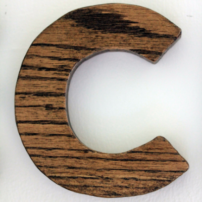 Wooden Letters 5" Tall