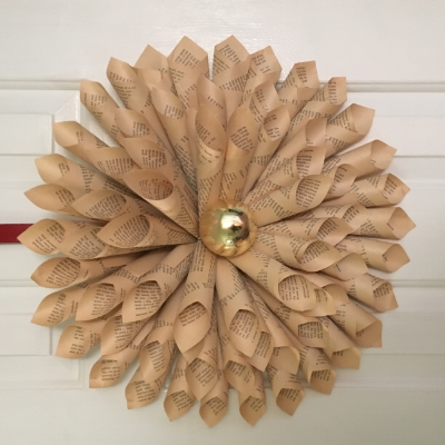 Handmade Book And Music Sheet Wreaths