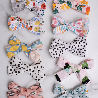 Cotton Fabric Hand Tied Bows