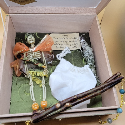 Handcrafted Cigar Box Purses With Manifestation Scary Fairies