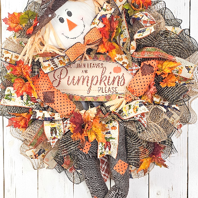 Fall Scarecrow Wreath