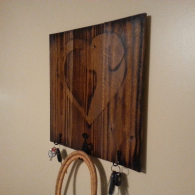 Dog Leash And Key Holder Sign Dog Heart