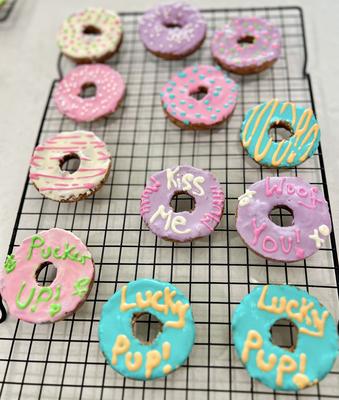 Iced Mini Pupcakes And Donuts