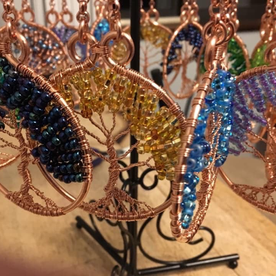 Copper Tree/Dream Catcher Ornaments
