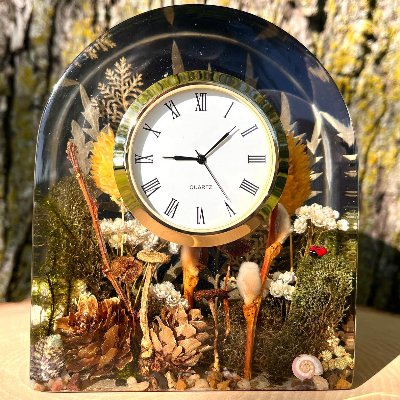 Botanical Resin Clocks