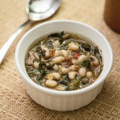 Vegetarian Spinach-Kale Black-Eyed Pea Soup, 16 Oz Bowl