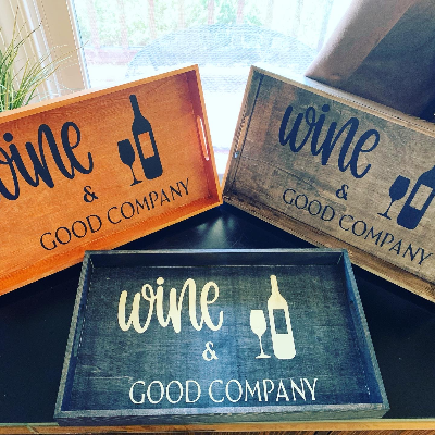 Wine And Good Company Wooden Tray