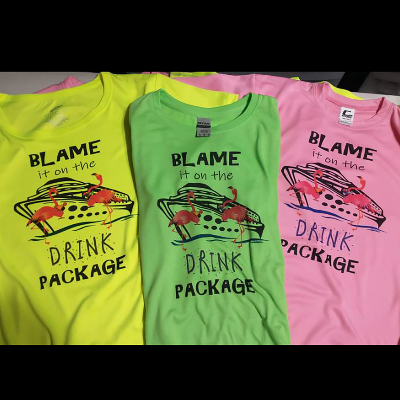 Blame It On The Drink Package Ladies Shirts