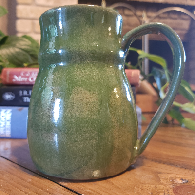 Handmade Ceramic Stein - Green Dragon