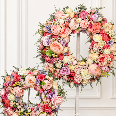 Pink Opulence Front Door Decor Wreath