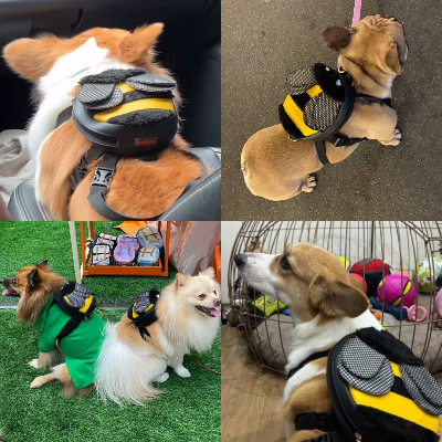 Ruffsack Handmade Dog Backpack With Harness – Bumble