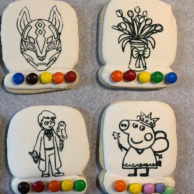 Paint Your Own Decorated Sugar Cookie