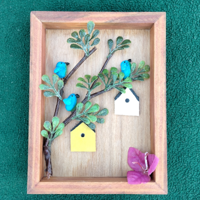 Bluebird Family Craft Art