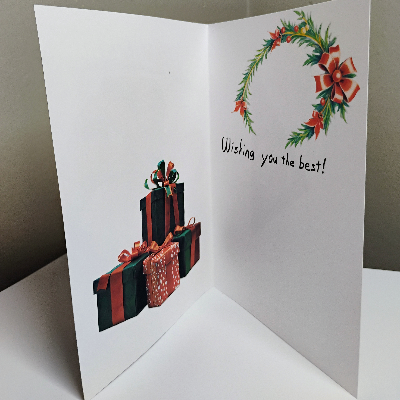 Christmas Card "Ribbon" A7