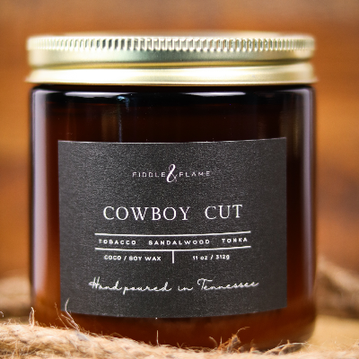 Cowboy Cut Candle