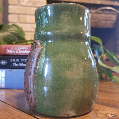 Handmade Ceramic Stein - Green Dragon