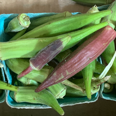 Okra Red And Green